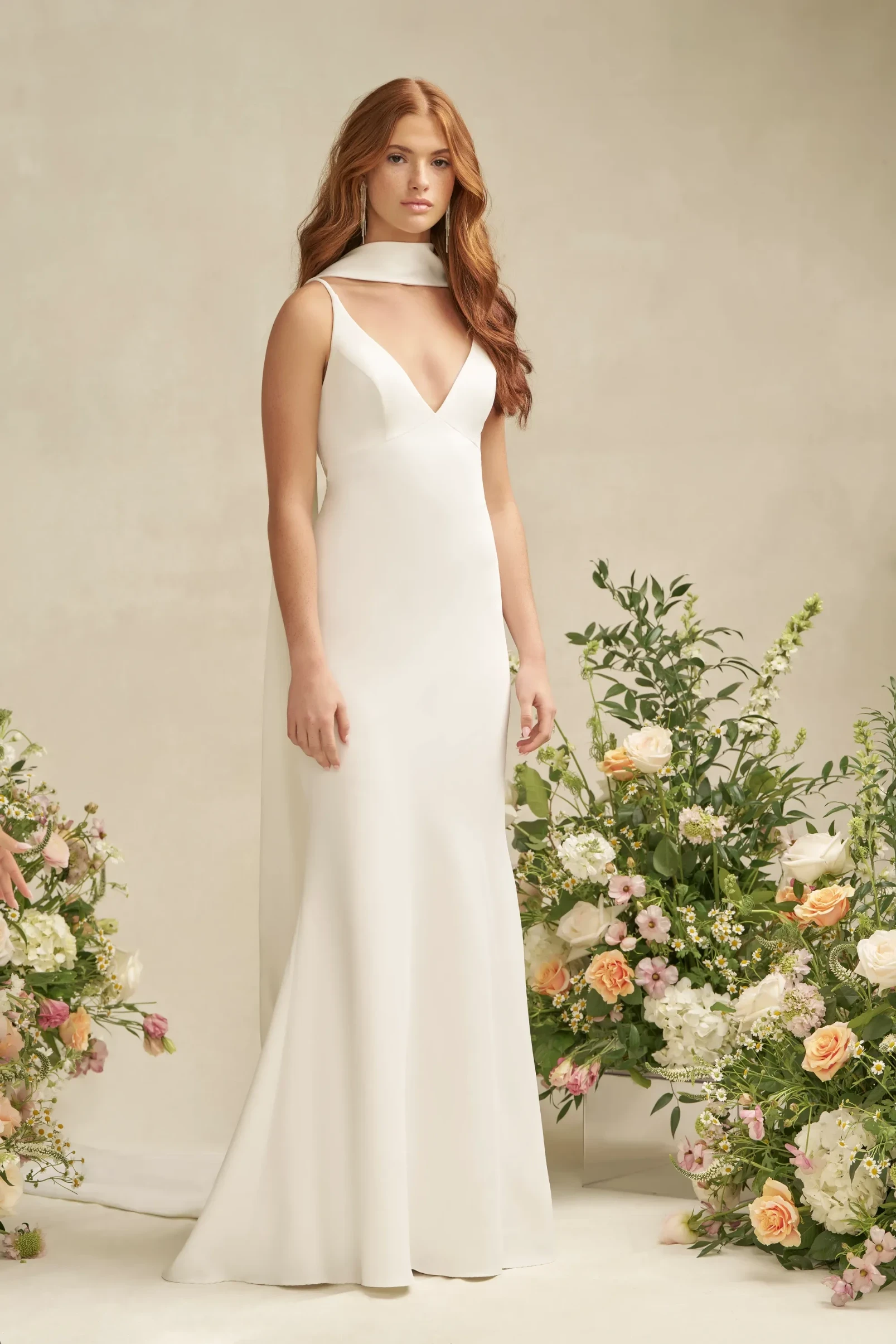 Photo of model wearing a Allure Romance gown