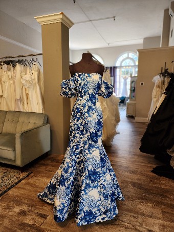 Sherri Hill 56097 #0 default Blue/Ivory thumbnail