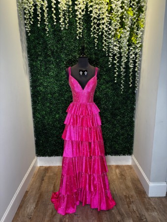 Sherri Hill 56980 #0 default Bright Fuchsia thumbnail