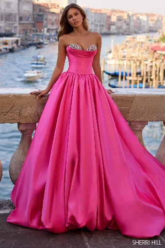 Sherri Hill 57551 #0 default Bright Pink thumbnail