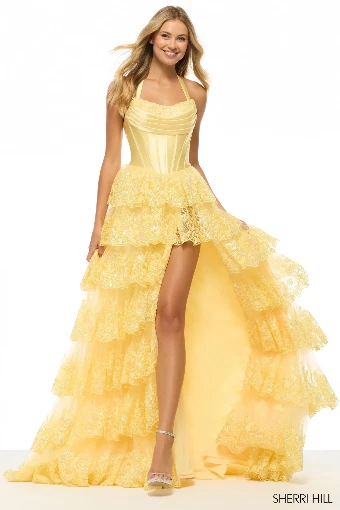 Sherri Hill 57566 #0 default Yellow thumbnail