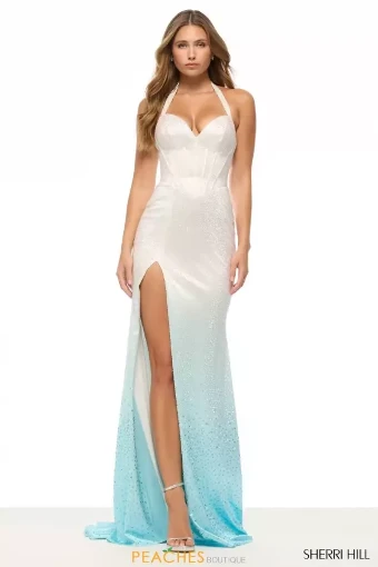 Sherri Hill 57712 #0 default Ivory/Blue Ombre thumbnail