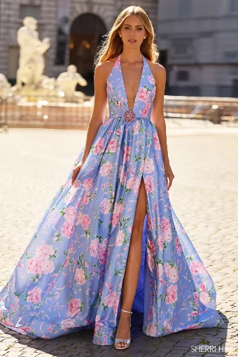 Sherri Hill 57955 #0 default Yellow Print thumbnail