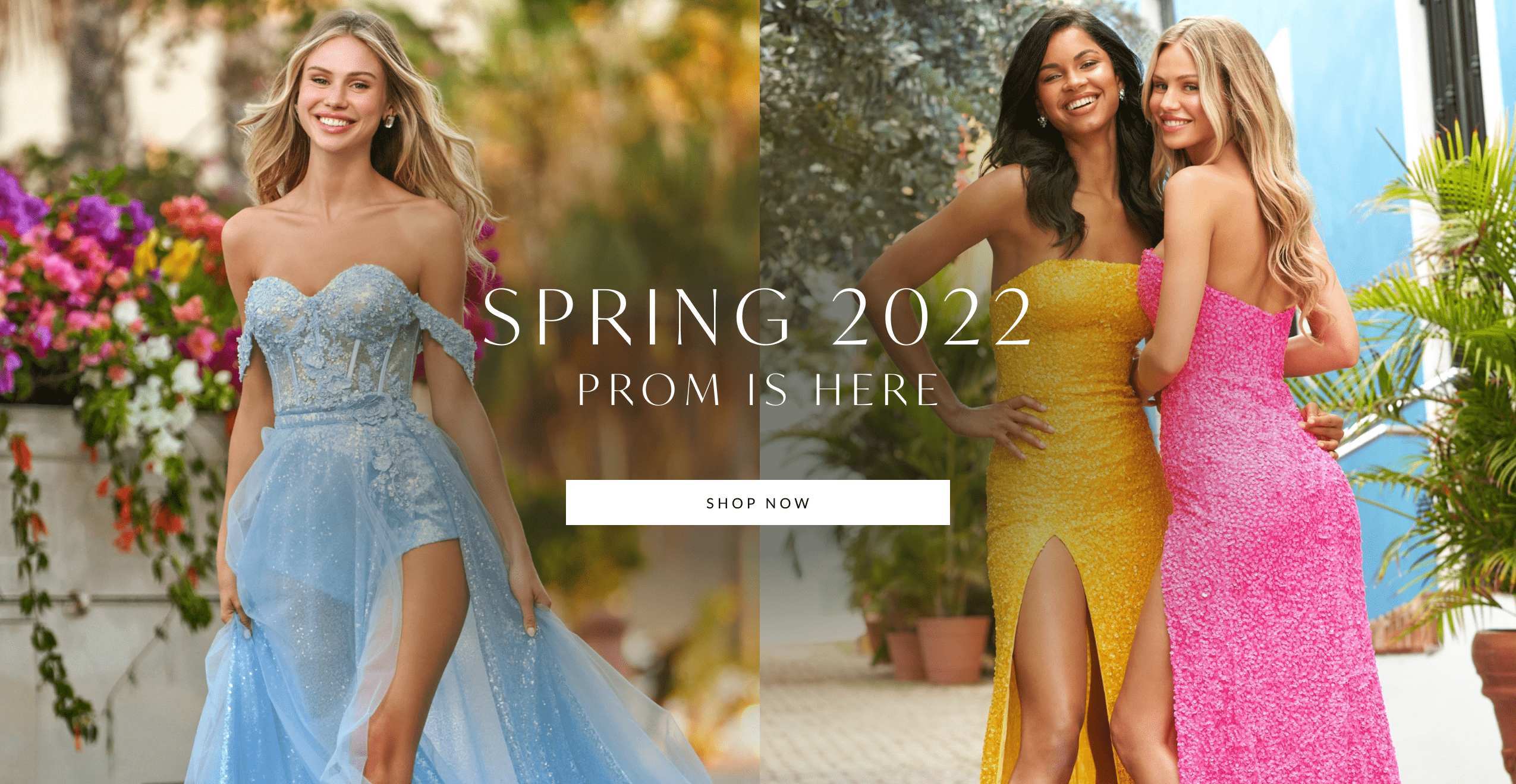 Shop prom 2022 dresses at Engagements Bridal & Formalwear. Desktop image.