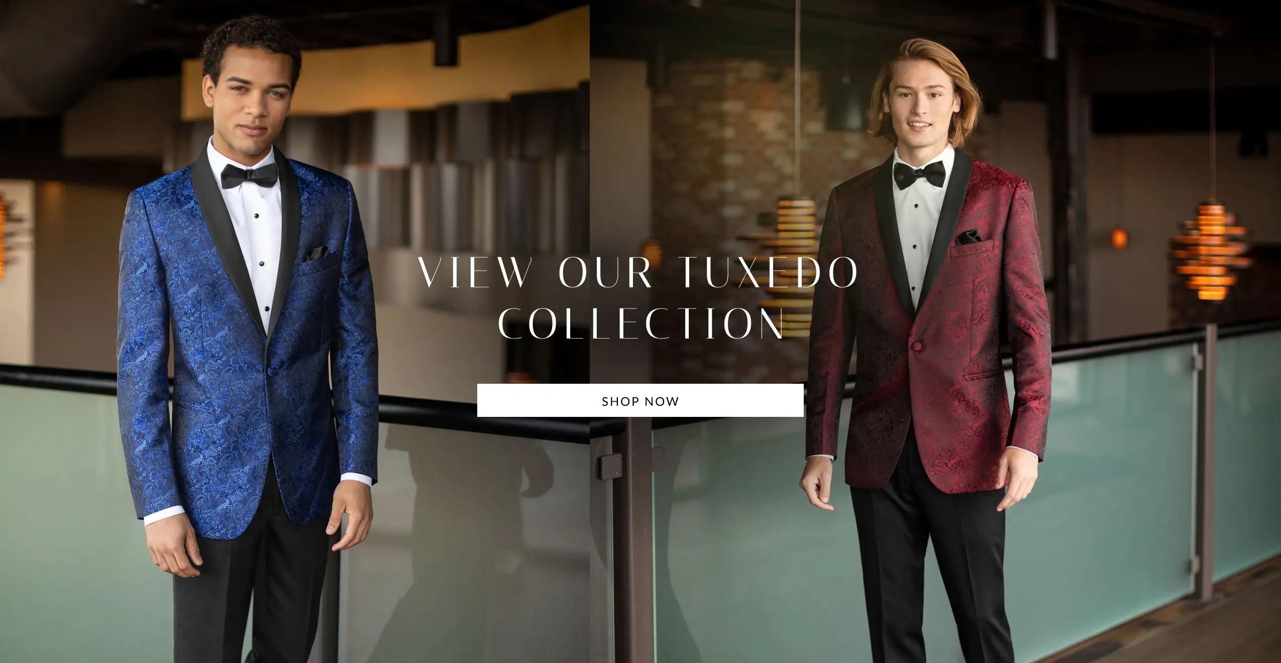 Banner Promoting Tuxedos